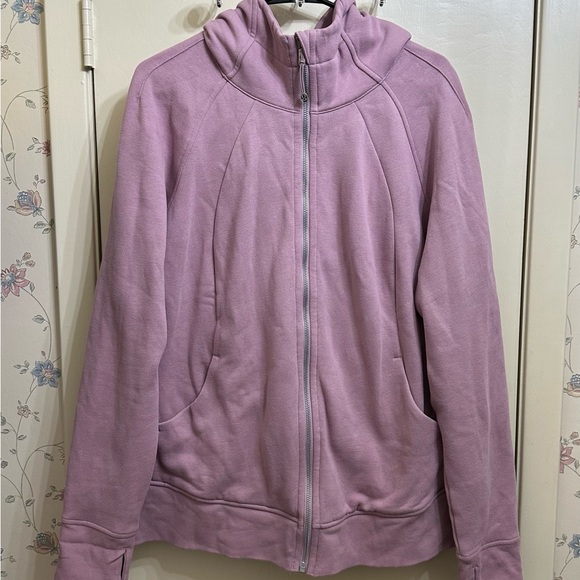 Lululemon Scuba Full Zip Hoodie Rose Blush SZ 20 - Picture 1 of 8